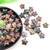 Decoratieve beeldjes Mooi 1pc Mini Natural Ocean Jasper Star-vormige kwartskristallen Healing Gemstones Arts Arts