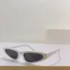 Lunettes de soleil en acétate oeil de chat blanc verres gris foncé femmes hommes lunettes de fête nuances Occhiali da sole Styles pupillaires