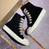 Man Rick Canvas Boots Yüksek Ayakkabı Spor Ayakkabı Moda Kadınlar Siyah Dantel Yukarı Martin Ro Üst Malzemeler Büyük Dantelli