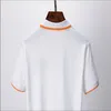 2022 مصمم أزياء الرجال قميص بولو الرجال قصيرة الأكمام تي شيرت الأصلي طية صدر السترة واحدة قميص سترة رياضية الركض M-3XL # 9901 بولو