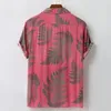 Casual shirts voor heren Hawaiiaans shirt man kleurrijke zomer korte mouw losse knopen blouse strand camisa masculina