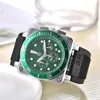 Top marque mode hommes horloge montres noir Silicone Quartz auto Date hommes multi-fonction montre en gros cadeaux masculins montre-bracelet relogios