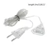 Cordes 3m câble d'extension de puissance prise fil d'extension pour guirlande lumineuse LED lumières de noël norme ue/norme américaine