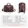 BRESCASES JOYIR MEN ROCKPACK Bagage Bag äkta läder Male Brefcase Business Travel Handväskor Kontors bärbara väskor för man A4 -dokument