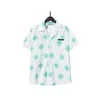 Mäns casual skjortor 22SS designer skjorta mens knapp upp skjortor tryck bowling skjorta hawaii blommor casual skjortor män smal passar kort ärm