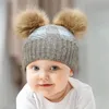 Hiver bébé chapeau chaud tricoté mignon pompon doux nouveau-né garçon fille Bonnet enfant en bas âge casquette chaude chapeaux de noël