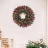 Fiori decorativi 45 cm Porta d'ingresso Ghirlanda Ghirlanda Foglie verdi Primavera Estate Fuori Natale Casa Matrimonio Parete Pasqua Finestra appesa