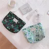 Cosmetic Bags Vintage Floral Bag Women Jacquard Fabric Makeup Organizer Zipper Pouch Large Toiletry Washing Beauty Case