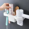 Hooks Hair Dryer Holder Storage Organizer Curling Iron Shelf For Bathroom Hands Free Rack Home Accessories