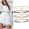 Belts Adjustable PU Leather Women Waist Belt Fashion Skinny Ladies Dress Female Ceinture Femme Black Red White Thin Strap