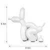 Ballon chien Statue résine figurines Art caca artisanat abstrait Animal Figurine décor à la maison Sculpture saint valentin cadeau chambre décoration