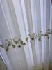 Занавески для занавески для гостиной столовой спальня роскошная северная американская жаккардовая современная бежевая золотая листья