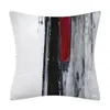 Pillow Modern Style Geometric Grey Red Pillowcase Decorative Cover For Sofa Car Covers Home Decoration Cases