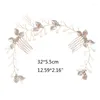 Headpieces Rhinestone Pearl Flower Leaf Hair Comb Brud Retro Headdress Crystal Ladies Wedding Accessories