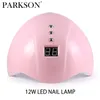 Tırnak kurutucuları Parkson UV LED lamba 12W Taşınabilir USB Kablosu Ev Konnektör Kurutma S 306090S Zamanlayıcı Vernik Sanat Kurutucu 220909