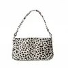 Evening Bags Fashion Stylish Leopard Black White Dotted Shoulder Clutches For Women Small Vintage Korean Japanese Styles