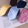 Bow Ties Men Floral Print Elegant Skinny Smal Neck Tie Korean Style Leisure Simple All-Match Classic Slips