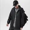 Jaquetas masculinas Jaqueta masculina Autumn e Winter Trend roupas masculinas para aumentar a prova de água de lazer ao ar livre de esportes gordos de homens