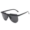 Sonnenbrille Mode Übergroße Quadratische Männer Frauen Marke Designer Flache Top Einteilige Linse Sonnenbrille UV400 Oculos