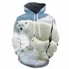 Men's Hoodies 3d Family Hoodie Men Polar Bear Hooded Casual Animal Hoody Anime Cute Print Love Printed Sweatshirt