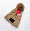 2022 New Fashion Women Winter Hats Leopard Knitted Beanies Caps Hair Ball Thick Girls Winter Warm Hat