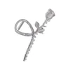 2022 New Design Sense Metal Rose Shape Back of Head Grab Clip Fashion Jewelry Hairpin 여성의 특이한 머리 장식 헤어 액세서리