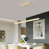 Lampes suspendues Minimalisme LED Éclairage En Bois Pour Salle À Manger Art Bureau À Domicile Cuisine Étude Luminaires Suspendus Luminaires Intérieurs