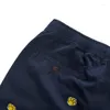 Herr shorts Limited Edition broderi Bear Claw Board Men's Cotton Corce Short Summer Kne Length Pants Khaki/Navy M L XL XXL