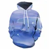 Męskie bluzy z kapturem 3d Family Hoodie Men Polar Bear Anime Anime Animal Druku