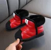 Laarzen winter babymeisjes jongens sneeuw warme buitenkinderen waterdichte niet -slip kinderen pluche baby katoenen schoenen 220909