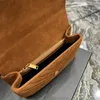 7A Top Top Designer Crossbody Bag 392737 Luxury Leather Postman Postman Frosted Deer Deer Velvet v Pattern Counter Chain Classic Fashion Brand