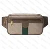 Ophidia Canvas Belt Waist Bag 574796 지갑 bumbag 크로스 바디 올버 브랜드 로고 프린트 녹색 및 빨간색 웹 스트라이프 디테일 지퍼 포켓