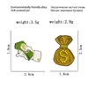 Money Dollar Cute Brooches Pin for Women Kids Fahsion Jewelry Shirt Coat Dress Denim Bag Decor Metal Enamel Pin