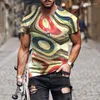 Magliette da uomo Moda Estate Arte Graffiti colorati T-shirt stampata 3d Casual Uomo Oversize Sport Jogging Trend Divertimento American Retro