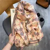 Hiver Cachemire Écharpe Femmes Chaud Châles et Wraps Bufandas Mode Imprimé Floral Épais Hijab Couverture Foulards 2022 Nouveau Foulard