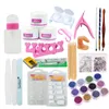 Kit per unghie in acrilico Polvere Glitter Nail Art Manicure Tool Tips Pen Brush Set Cura delle unghie Beaty Sets Prezzo di fabbrica