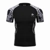 Erkekler Tişörtler Erkek Sıkıştırma Spor Giyim Gym Taytlar Eğitim Kıyafetleri Egzersiz Jogging Sports Rashguard Erkek Koşu T-Shirt