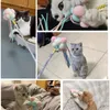 Cat Toys Interactive Fairy Wand Tassel Stick Shiny Teaser Funny Cat Supplies Feather Toy Having Fun Exercise Kitten