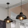 Lampy wiszące retro światła przemysłowe wisząca lampa wisząca loft loft światło amerykańskie metalowe abażur