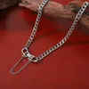 Choker European Fashion Jewelry For Women Charming Hip Hop Necklace Metal Wide Chain Chokers 2022 Men