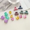 6 pièces/lot mode petite géométrie solide Colorr pince épingle à cheveux Barrettes pour femmes fille accessoires chapeaux cheveux griffe en gros