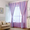 Curtain Modern Gradient For Living Room Romantic Blackout Girls Bedroom Purple Pink Striped Window Drapes WP149H