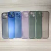 Cases For iPhone 15 Pro Max 14 Plus 13 Mini 12 11 0.3mm Ultra Thin Slim Matte Frosted Transparent Clear Soft PP Plastic Back Cover Case