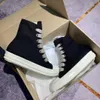 Man Rick Canvas Boots High Shoes Sneakers Fashion Women Black Lace Up Martin Ro com Materiais Top Materiais Big Lace