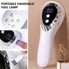 Nail Dryers Nail Dryers Handheld Manicure Potherapy Machine Rechargeable Infrared Sensor Small Portable Single Finger Curing Lamp 220909