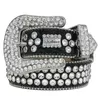 مصمم فاخر BB Belt Simon Belts for Men Women Lammond Belt Black On Black Blue White Multicolour with Bling Rhinestons كهدية