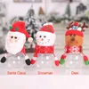 キッズクリスマスキャンディーギフトストレージジャークリスマスサンタクロースプレゼントキャンディーパッケージングボトルかわいい雪だるま鹿鹿クリスマスギフトボックスTH0284