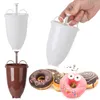 Baking Moulds 1PC Manual Waffle Dispenser Doughnut Mould Easy Fast Portable Donut Maker Plastic Lightweight Deep Fry Home Kitchen Utensil