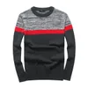 Grossistpaket mail 2091 bitar av nya polos skjortor i hösten och vintern Europe och America Men's Long Sleeved Casual Cotton Large Fashion Sweater Sweaters S-2XL