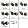 Lighting Accessories 1Pair GX16 Connector Metal Male Plug Female Socket Docking Circular Aviation Wire Panel Mount Connectors 2P/3/4/5/6/7/8